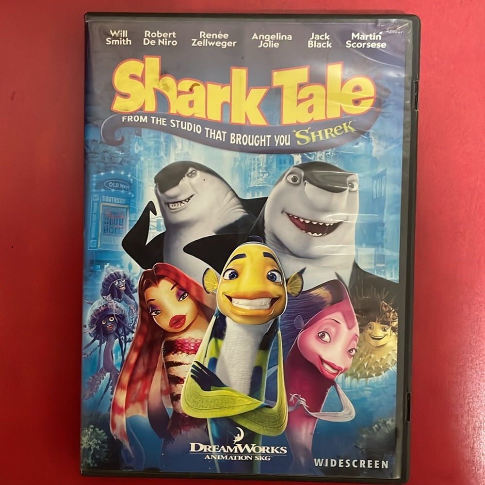 Shark Tale DVD featuring Will Smith and Angelina Jolie.    SharkTale